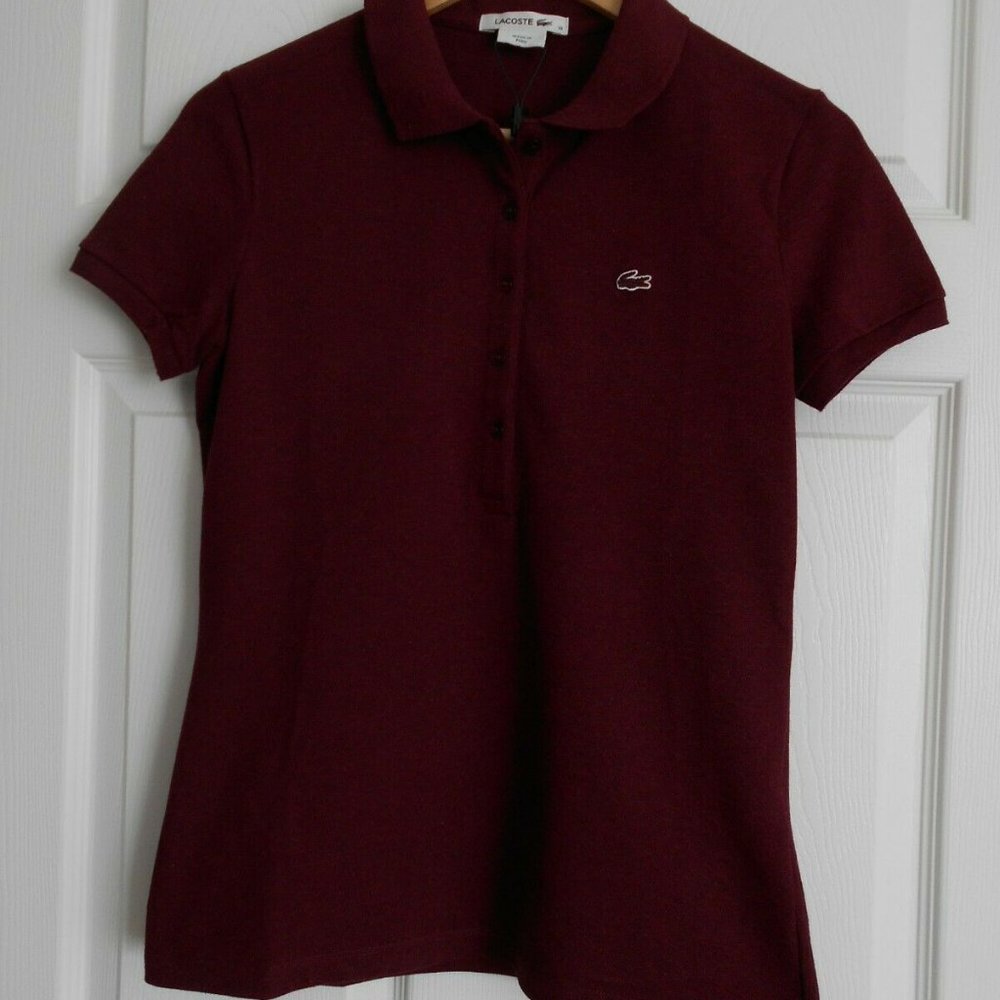 IZOD LACOSTE Womens pique polo shirt 38 6 NWT - Picture 2 of 6